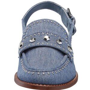 Dolce Vita Hardi Stud Slingback Loafer Denim Sz 5